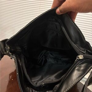 Elegant Black Leather Tote
